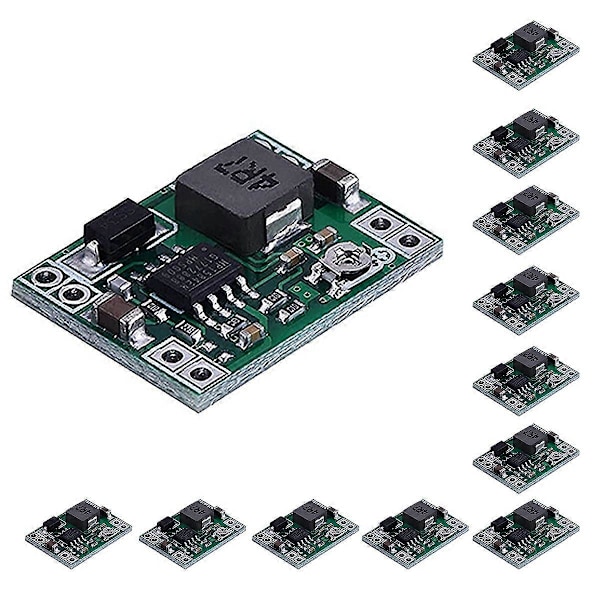 12 st MP1584 DC-DC Nedtransformator Strömförsörjningsmodul 3A Justerbar Buck Converter för Arduino Ersätt LM