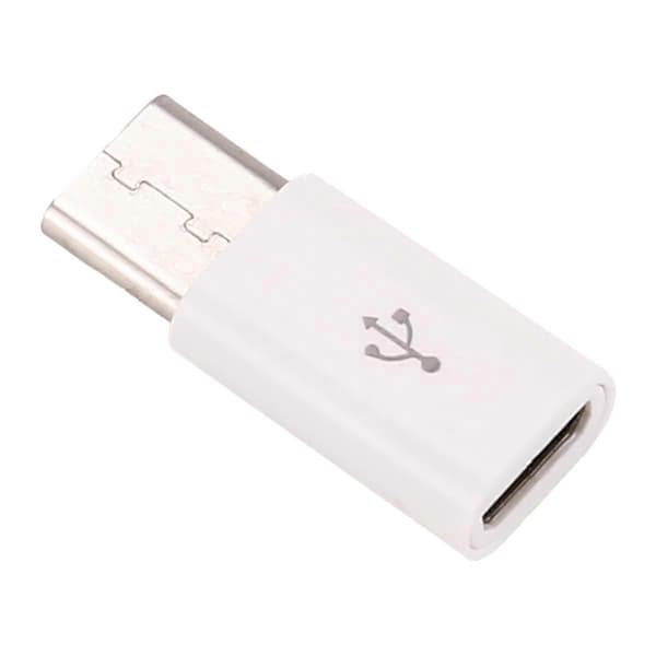Universaali USB Type C 3.1 uros - Micro USB 2.0 5 Pin naaras datasovitin