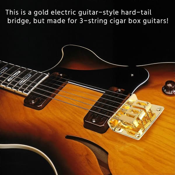Gitardeler: 3-strengs Hard-tail Justerbar Bro