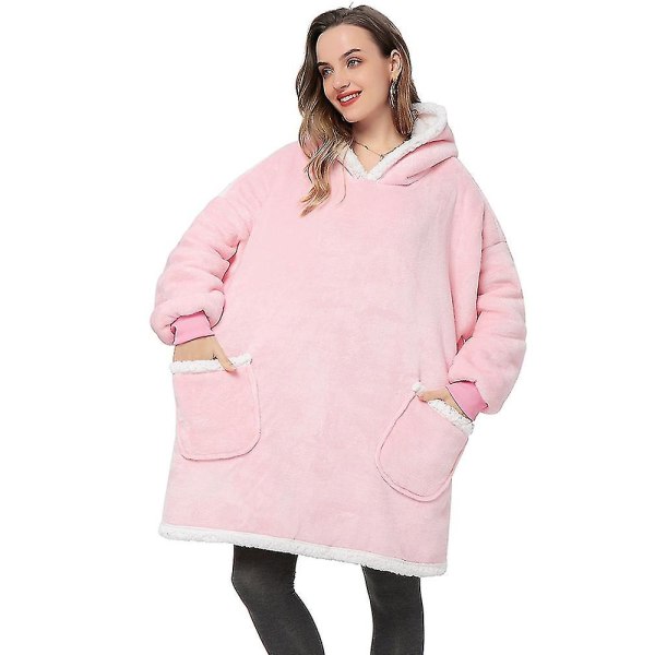 Oversized hættetrøjer sweatshirt kvinder vinter hættetrøjer fleece gigantisk tv-tæppe med ærmer trøje Oversize kvinder hættetrøjer sweatshirts style 13