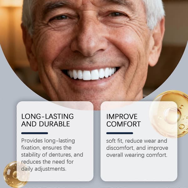 Dental klæbecreme til proteser Original Stærk Komplet Professionel Proteselim 2pcs