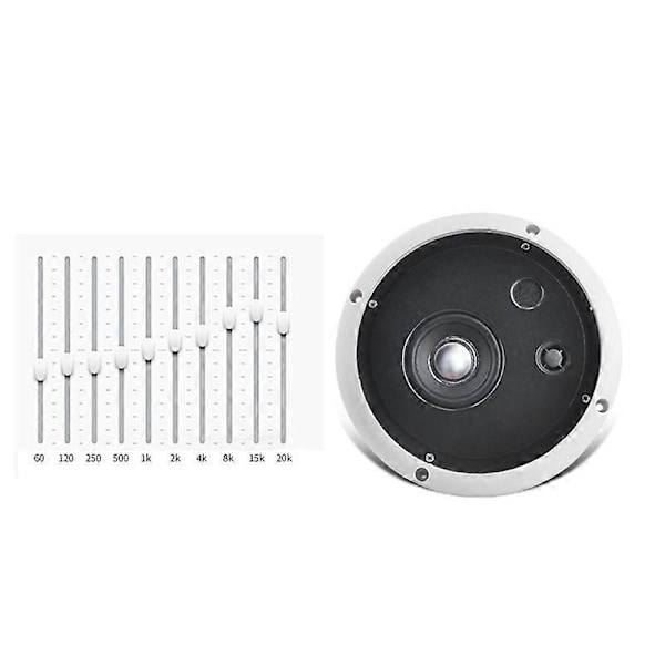 2X 60W Vattentät Takmonterad Högtalare System 3D Stereo Infälld Hemmabio Högtalare Förstärkare