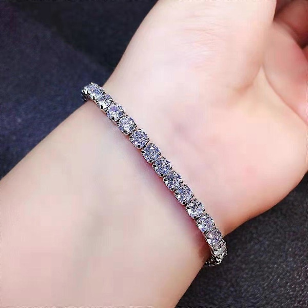 Fuld diamant 3A zirkon armbånd dame simulation Moissanite herrearmbånd