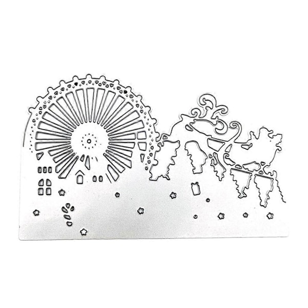 Jul Metal Skærestencils Scrapbog DIY Album Stempel Papirkort Form