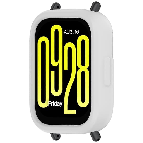 För Xiaomi Redmi Watch 5 Active Silikon Klockfodral Stötsäker Stötfångarram - Grå