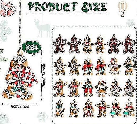 Jule Pepperkakemann Dekorasjon Plast Pepperkake Ornamenter Pepperkake Figurer Bd