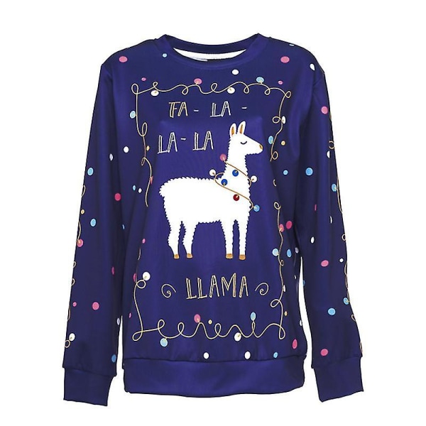 Christmas Xmas Mænd Kvinder Sweatshirt 3d Print Vinter Pullover Jumper Toppe K Style L