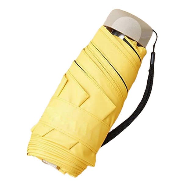 Foldbar Solskærm UV Ultralet Foldbar Sort Plastik Paraply A