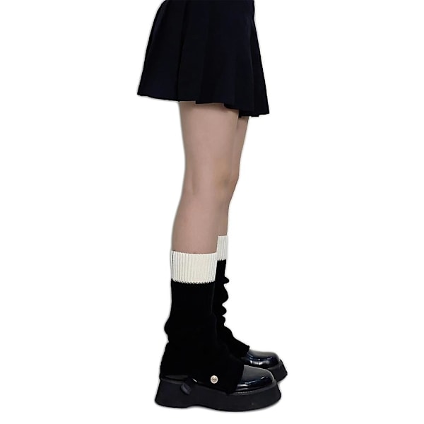Gothic Lolita Benvarmere Japanske Kvinder Lange Strømper Vinter Strikkede Ankelbeskyttere