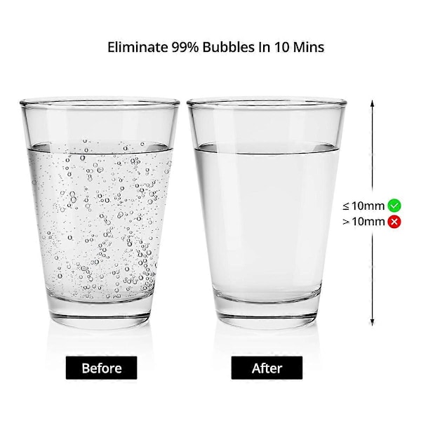 Resin Boblefjerner, 2L 99,9% Boblefjerning på 5 min, EU-plugg