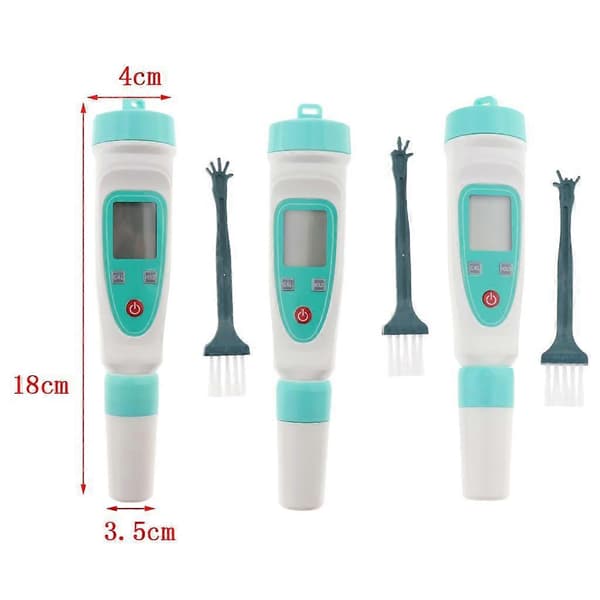Nøjagtig Digital Saltmåler TDS Tester 0-2500ppm & Termometer til Pool Dam