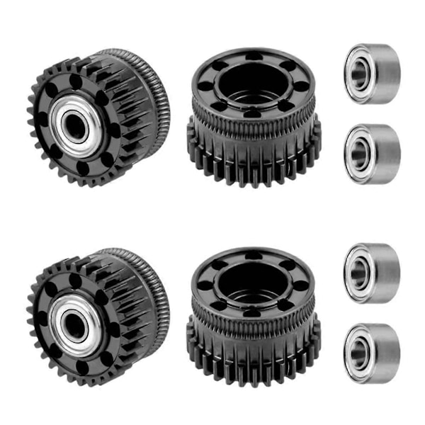 2 Set EXtruder Gear Kit för K2 Plus Helt Metall Filament Drivväxel Nickelpläterad Beläggning Hög Hårdhet W