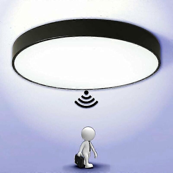 LED Taklampa med Rörelsesensor Automatisk Lampa för Utomhus Balkong Garage Korridor Entré Rund Lampa Lätt att Installera Taklampa 600