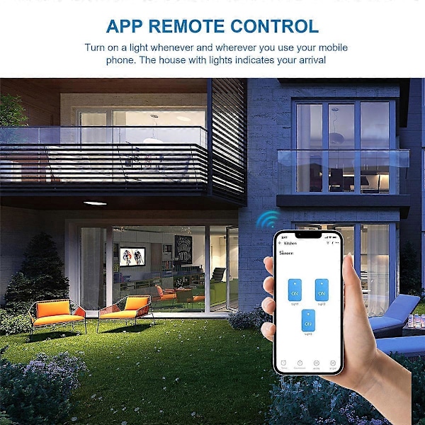 4-kanavainen Zigbee Älykäs Valokytkinmoduuli AC 85-250V RF433 Vastaanota 10A Releet Toimii Alexa Assistantin, Tuya Smart Lifen kanssa