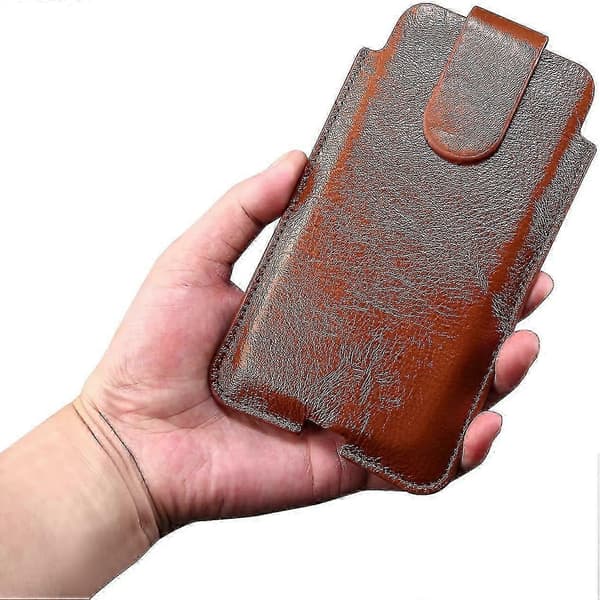 Læder Mobiltelefon Universal Taske Under 6,5 Tommer