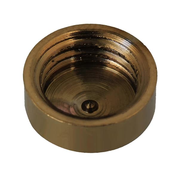 8 stk. 10mm Gull Messing Skruehode Speilspiker