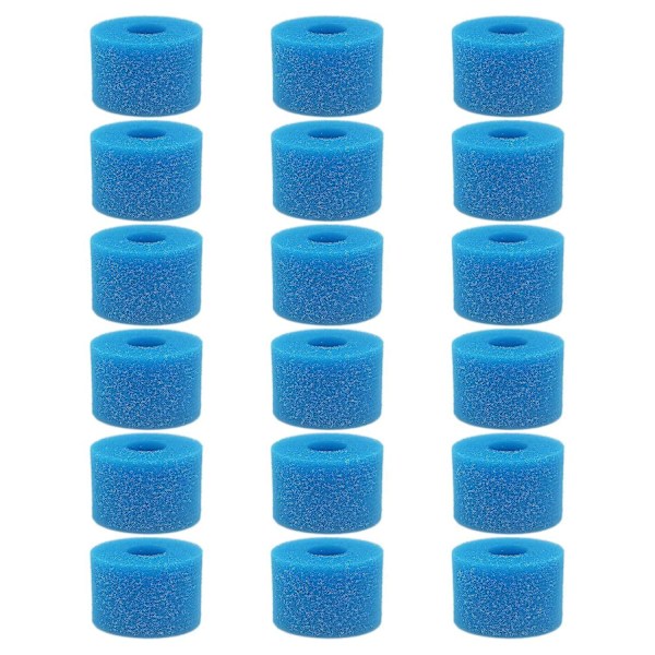 18 stk. for Pure Spa Gjenbrukbar Vaskbar Skum Boblebad Filter S1 Type