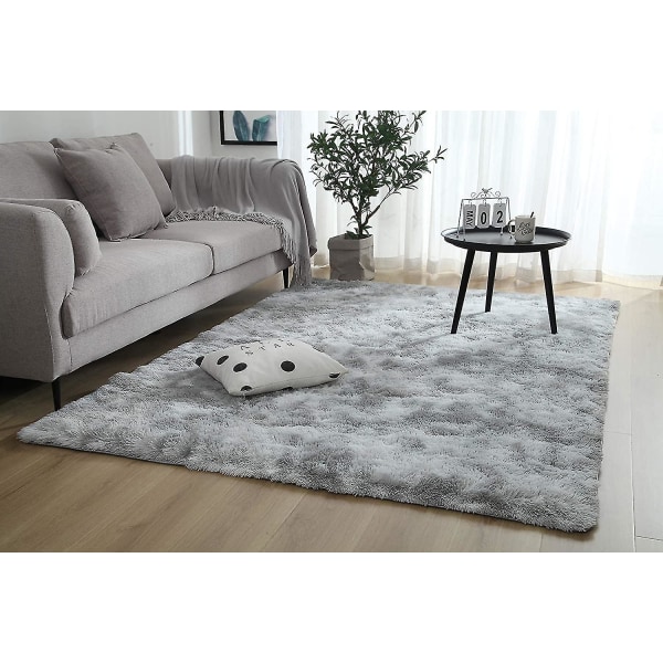 Tflycqsoft Moderne innendørs Shaggy 4x6,6 teppe for soverom Stue Sovesal Barnerom Hjem Dekorativ, sklisikker plysj, myk, furry pelstepper Komfortabel sykepleier