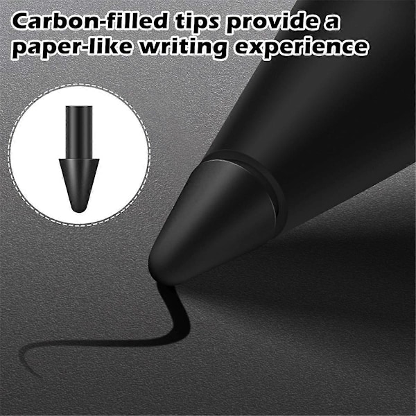 12-pakning erstatningsspisser for Remarkable Paper Pro Pen, - karbonfylte spisser for presis skriving og tegning