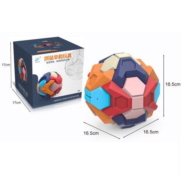 Pedagogiska leksaker för barn monterad spargris leksaksboll polygon