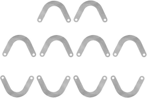 20-pack U-formade ventilplattor i metall för luftkompressorer