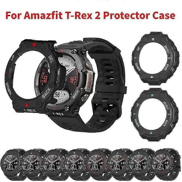 2-i-1 Skyddsfodral + Skärmskyddsglas För Amazfit T Rex 2 Trex 2 Smart
