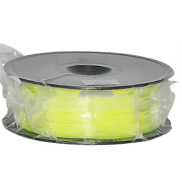 3D 3D-print forbrugsvarer Blød PLA forbrugsvarer TPU Blød Lim 1KG Multi-farve 1.75mm Filament (Gul)