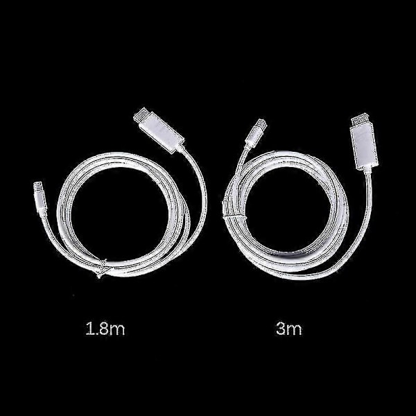 Användbar Thunderbolt Mini Displayport Dp Till Hdmi Adapterkabel För Mac Macbook