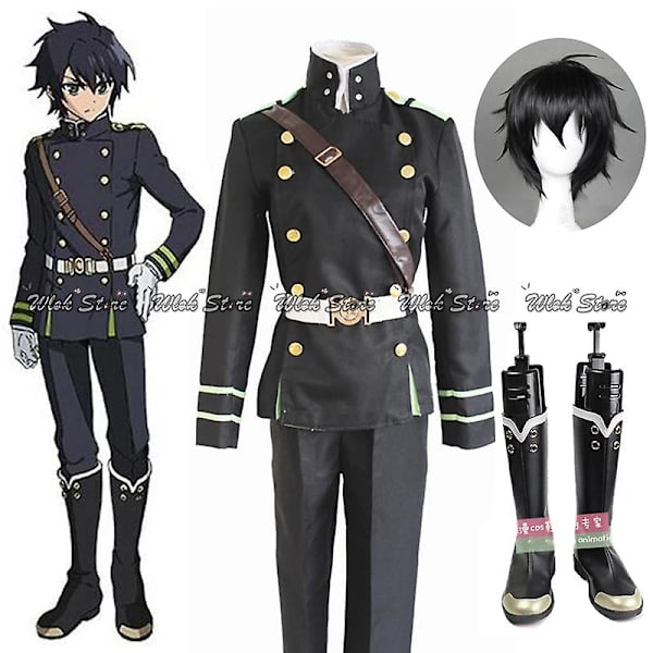 Seraph Of The End Owari No Seraph Yuichiro Hyakuya Uniform Anime Cosplay Kostume Fuldt sæt Kostumer Fancy Ball Halloween Party L