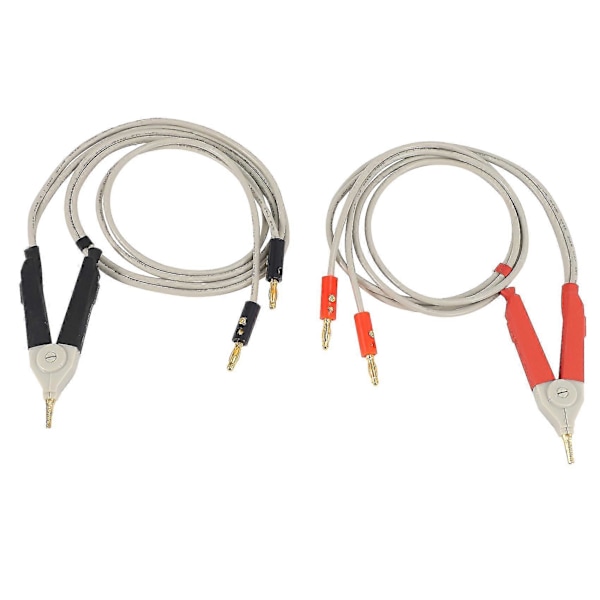1 Par Isolerad Bananpluggklämmor Kabel Låg Resistans Sondledningar