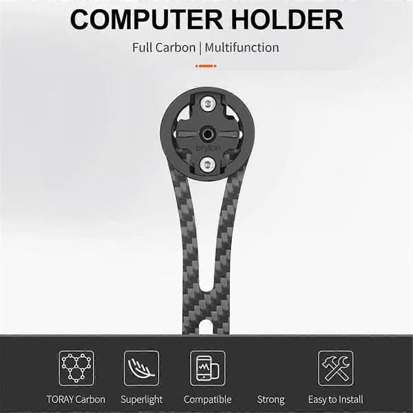 Cykelcomputerholder Carbon Cykelcomputer Stopur Speedometer Monteringsholder til Giant Holder