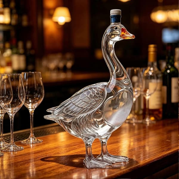 Glassfugl Spritflaske – Sølefri Hell – for Whisky og Vodka A