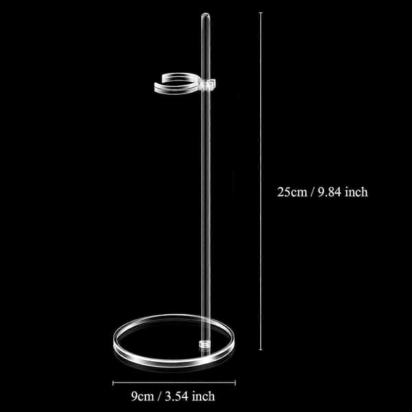 6 Stycken Dockställ Plast Dockställ för 30 cm Dockor (Transparent, 25cm)