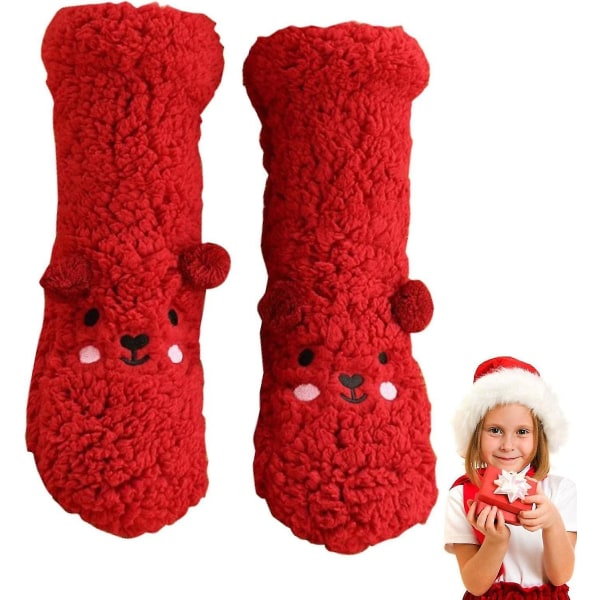 Fuzzy Socks For Dam Mjuka plysch Fuzzy Socks | Varma strumpor till nyår jul födelsedag fruar mammor Ytger red