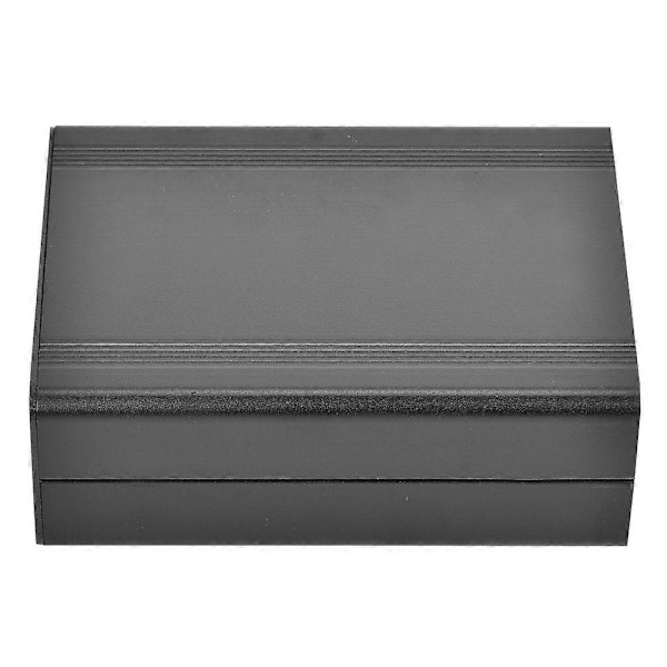 Projektlåda i aluminiumlegering för DIY Elektronikskydd Sandblästrad Svart Finish