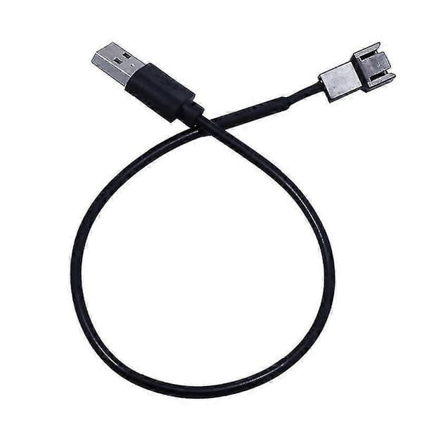 30cm USB Hane till 3-Pin Adapterkabel Kontakt för PC Dator Chassi CPU Fläkt