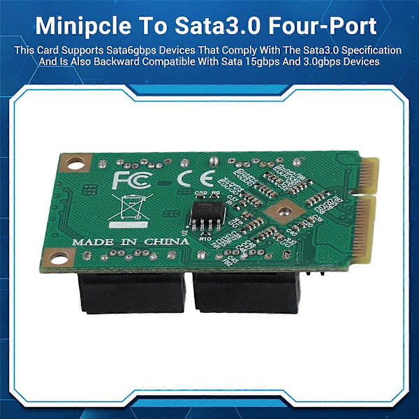 Ekspansjonsadapter PCIE til SATA Ekspansjonskort