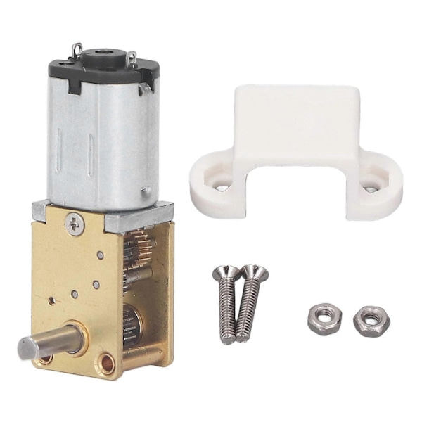 DC Växelmotor 6V Turbo Snäckväxelmotor Enkel Axel 68RPM för Maskinbyte 1:118 Utväxling