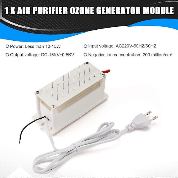 Negativ Ion Generator Ioniser Luftrenser Fjerner Røyk Støv Luftrensere Ion Anion Generator Ioniser EU Plugg