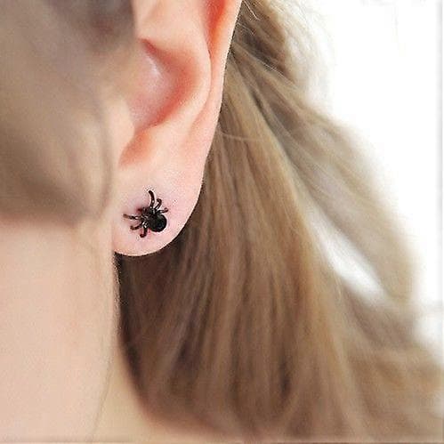 Øreringe Halloween Tilbehør Ørepiercing Øreringe Studs Til Piger 2 Stk Edderkoppeøreringe Til Cosplay
