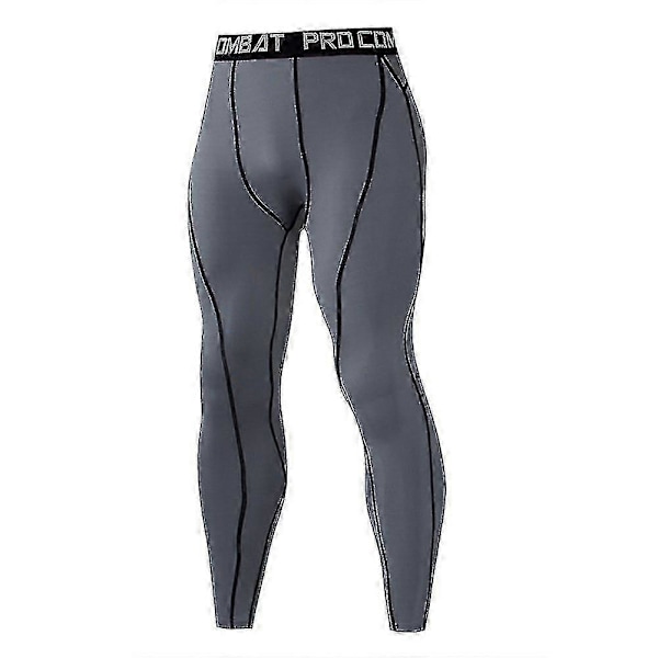 Sportleggings för män, tajta, långa underkläder, snabbtorkande kompressionstights
