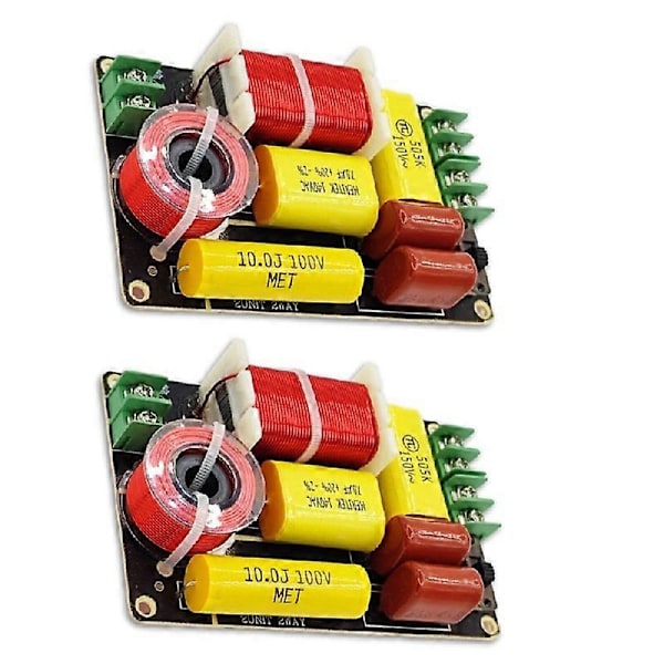 2 kpl -250 250W 2-tie jakosuodin diskantti basso jakosuodin DIY kaiutinsuodatinpiiri kotiin