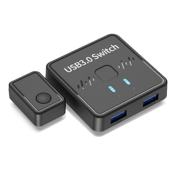 USB 3.0 Printerdeler Switch 2 ind 1 ud 2 Computere Deler 1 Printer Udisk Mus Tastatur Harddisk