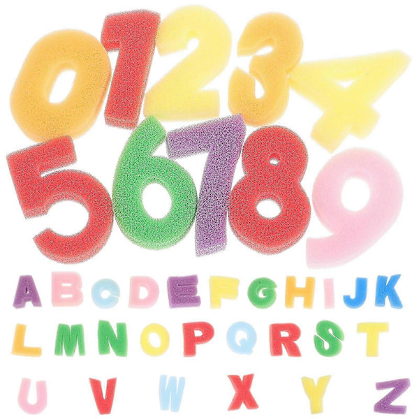 1 Set A-Z Kirjainten Sieni Leimasin Leimaustyökalu Graffiti Maalaus Sieni 0-9 Numeroleimaus (Kirjaimet + Numero)