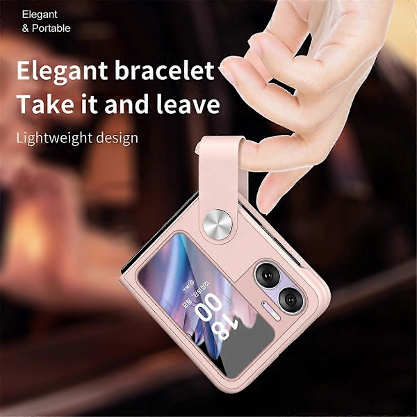 TPU Stand Cover Bærbar med Håndrem Mobiltelefon Shell Vaskbar Justerbar Foldbar Fald til Fi