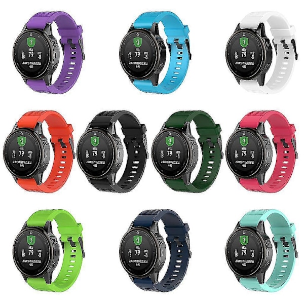 För Fenix 5s Smart Watch Armband Snabbkoppling Silikon Klockarmband