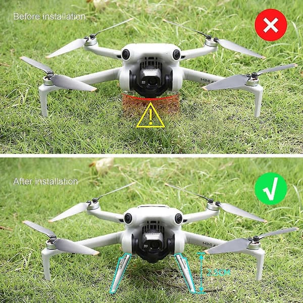 Landingssteludvidelse til DJI Mini 4 Pro Drone Tilbehør Orange