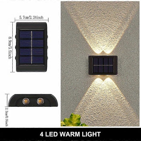 Nya modeller lyser upp ditt utomhusutrymme med 2 st Solar Up & Down vägglampor!