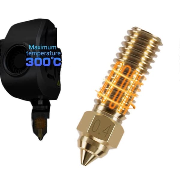3D Printer Ekstruder Hotend 0.4mm Dyse Kit, Til K1/K1 Max