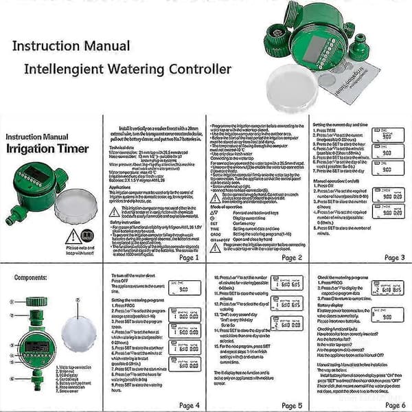 Bevattningsprogrammerare. Utomhus Bevattningskontroller Automatisk Sprinkler Elektronisk